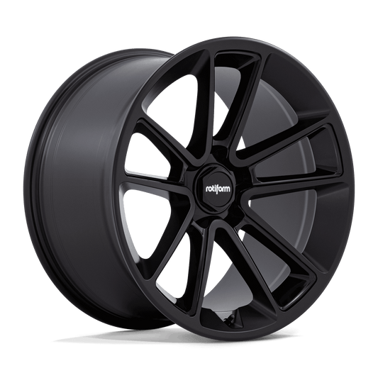 Rotiform BTL MATTE BLACK W/ BLACK CAP 22X10 +25 5X112